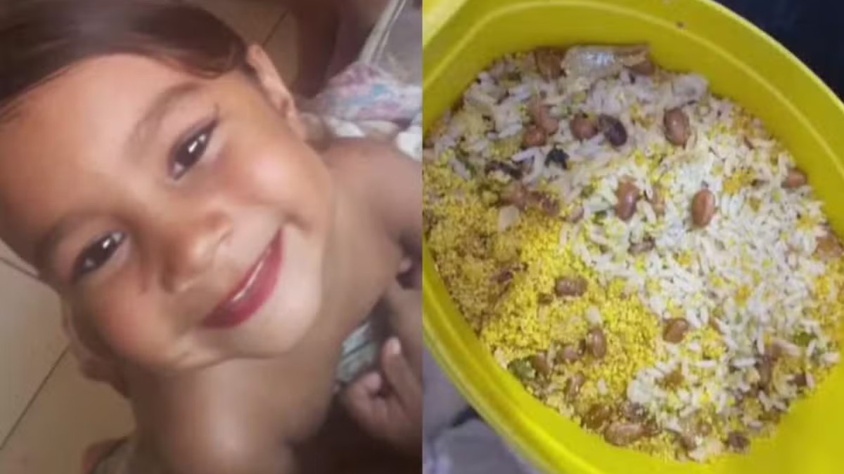 Lauane da Silva, de três anos, morreu após comer arroz envenenado