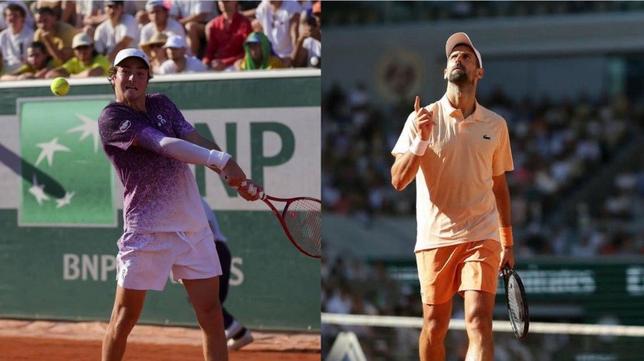 João Fonseca e Novak Djokovic se enfrentam em Roland Garros