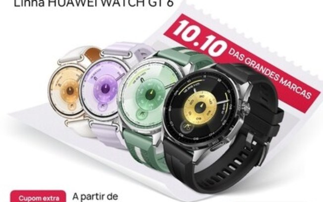 Huawei anuncia campanha especial com descontos na série WATCH GT 6 e outros produtos no Mercado Livre e Shopee Huawei anuncia campanha especial com descontos na série WATCH GT 6 e outros produtos no Mercado Livre e Shopee