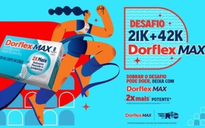 Dorflex MAX desafia os limites dos atletas com mais um ano de patrocínio oficial da Maratona do Rio Dorflex MAX desafia os limites dos atletas com mais um ano de patrocínio oficial da Maratona do Rio