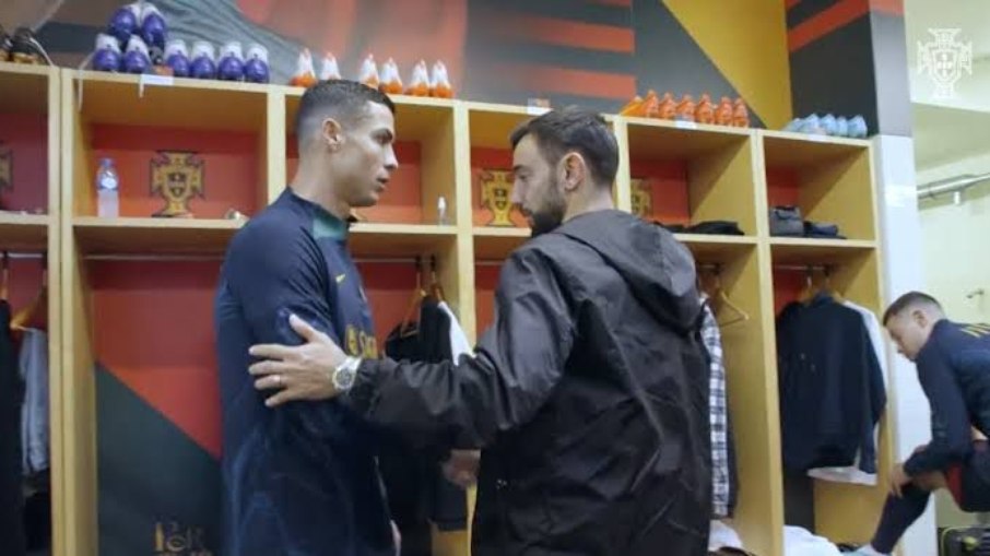 Cristiano Ronaldo e Bruno Fernandes teriam se estranhado recentemente