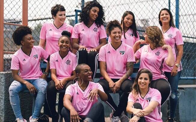 A nova camisa rosa do São Paulo e Flamengo