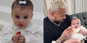 À espera do Santos, Neymar posta foto da caçula