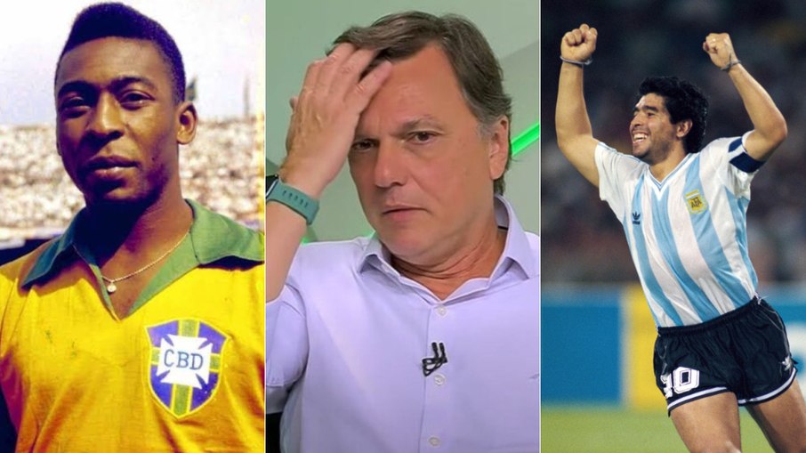Mauro Cezar causa polêmica ao comparar Pelé e Maradona