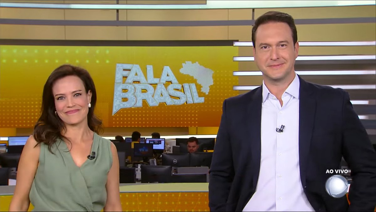 Fabiana Oliveira e Eduardo Ribeiro lideraram a audiência com o Fala Brasil