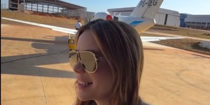 Dona do hit "Peão Todo Tatuado" faz pouso de emergência em Goiás