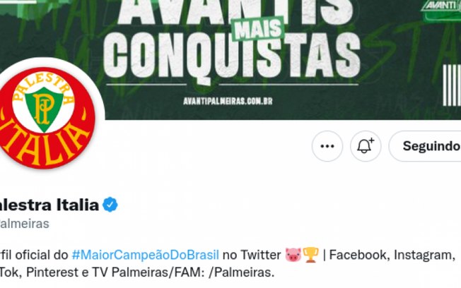 Entenda por que o Palmeiras alterou sua foto de perfil nas redes sociais