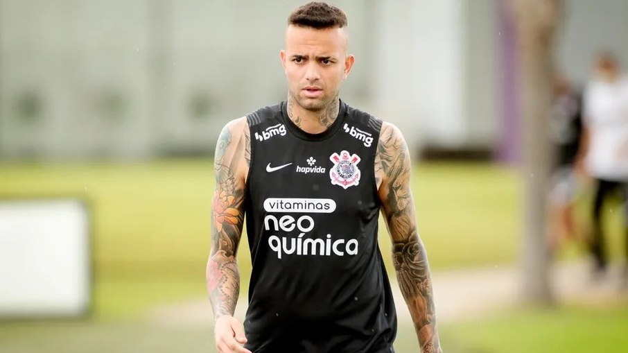 Luan treinando durante sua frustrante passagem pelo Corinthians Luan treinando durante sua frustrante passagem pelo Corinthians