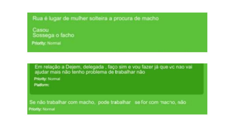 Os prints foram tirados após a polícia apreender o celular do tenente-coronel Geraldo Leite Rosa Neto