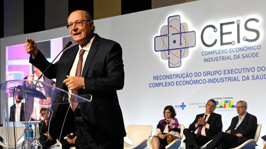 Geraldo Alckmin, ministro do Desenvolvimento, em palestra no CEIS