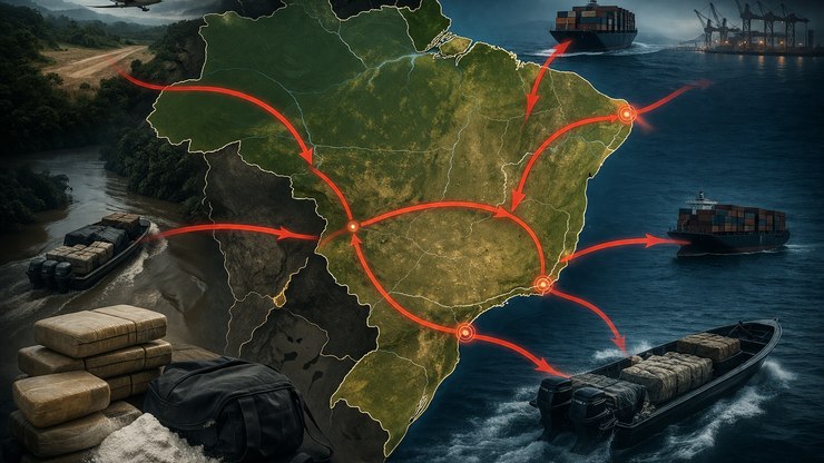 Veja as principais rotas de saída das drogas no Brasil