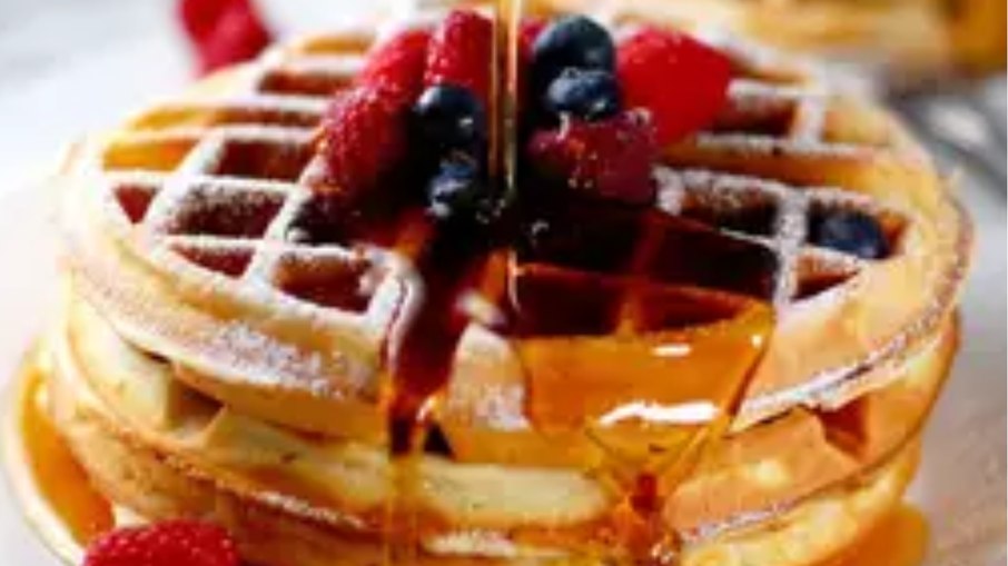 Receita de waffle para o café da manhã