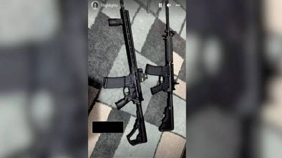Adolescente publicou fotos de armas nas redes sociais