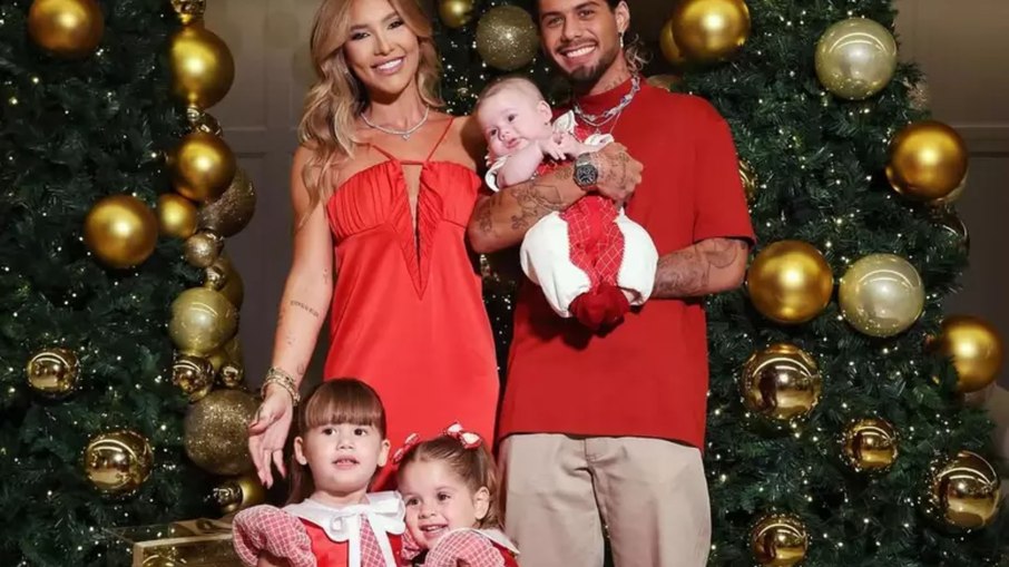 Famosos durante a noite de véspera de Natal