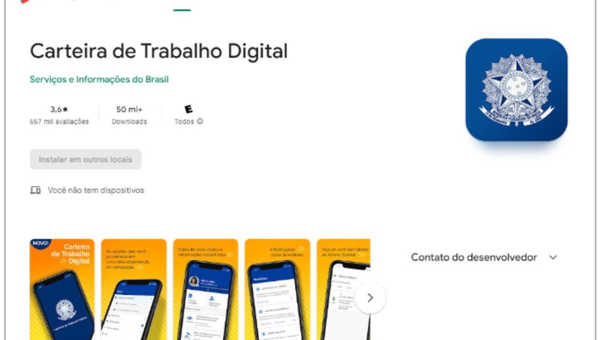 Baixar a Carteira de Trabalho Digital