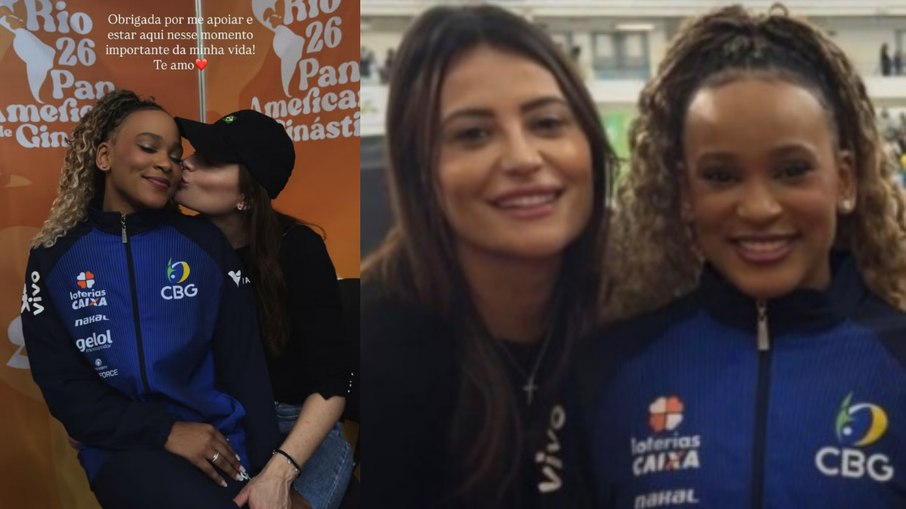 Rebeca Andrade publica foto ao lado de mulher e gera burburinho