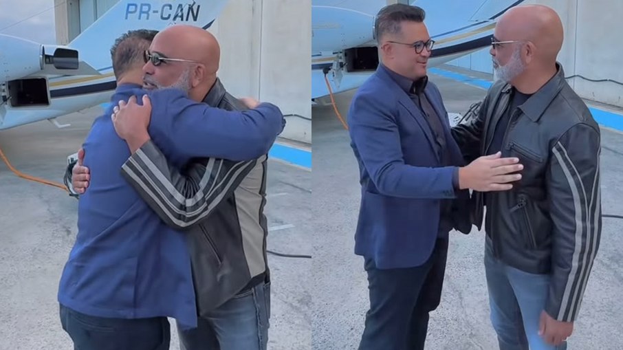 Bruno Avelar e Rick apareceram juntos antes de helicóptero decolar 