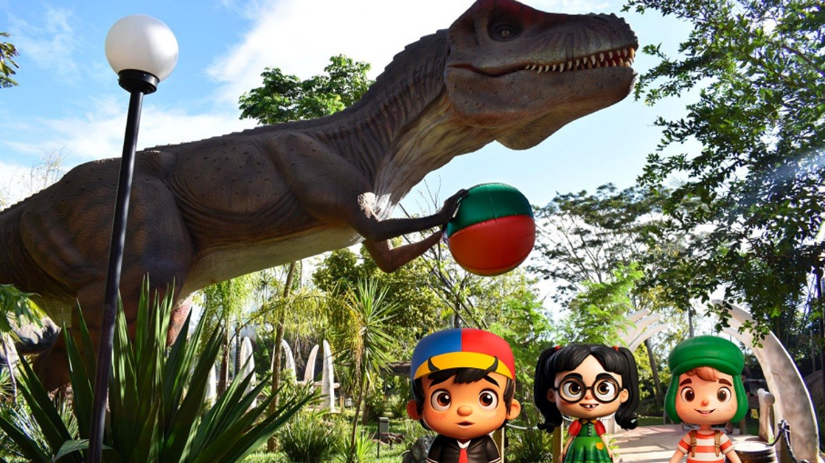 Chaves no Vale dos Dinossauros é uma das atrações na Semana do Dia das Crianças em Olímpia (SP)
