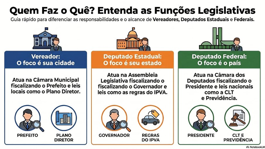 Todos legislam, mas se diferem na abrangência da competência Todos legislam, mas se diferem na abrangência da competência