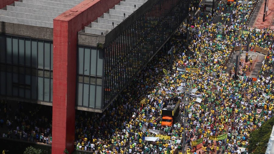 Manifestação contra o governo Dilma na Avenida Paulista, em São Paulo