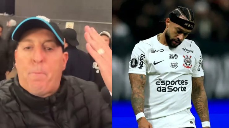 Jornalista ataca Memphis após queda do Corinthians: "Vai pra p**"