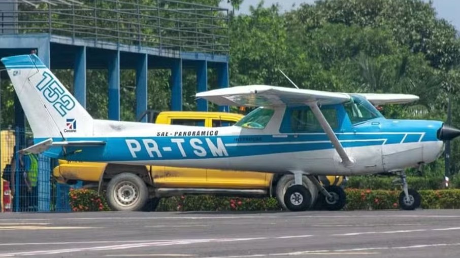 Aeronave que caiu em voo de treinamento