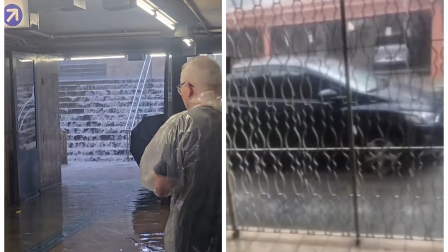 Vídeos mostram impacto da chuva forte em SP Vídeos mostram impacto da chuva forte em SP