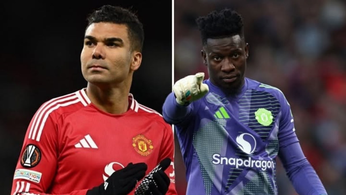 Casemiro e Onana discutiram durante a final da Liga Europa Casemiro e Onana discutiram durante a final da Liga Europa