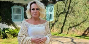 Ana Maria Braga renova votos com Fábio Arruda em cerimônia íntima
