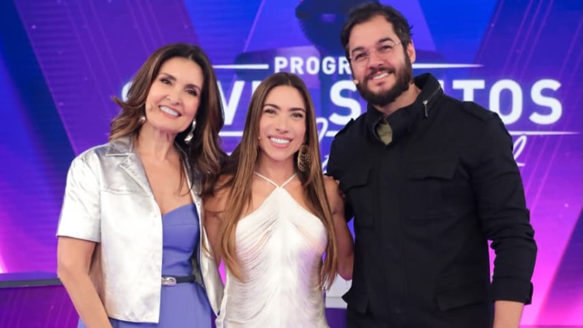 Fátima Bernardes, Patricia Abravanel e Túlio Gadêlha