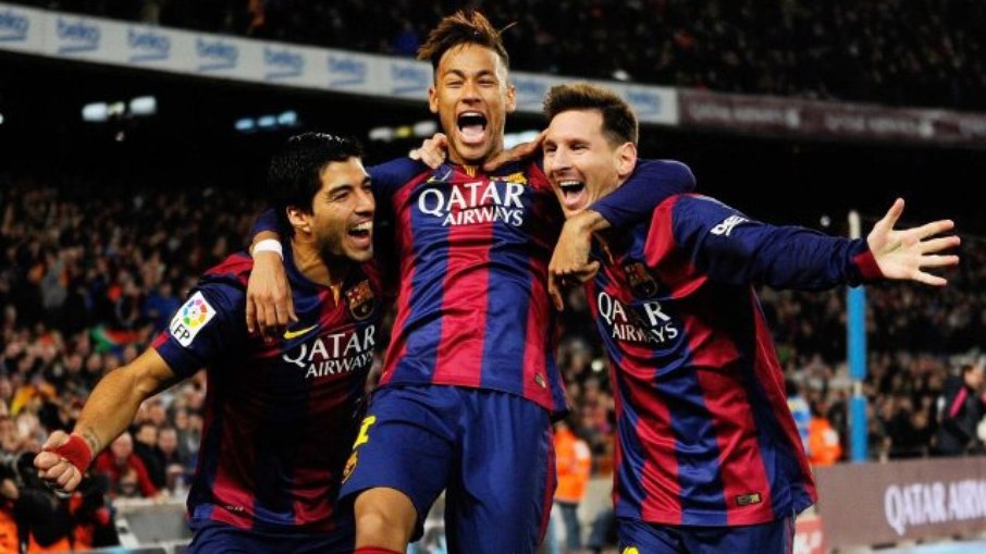 Trio MSN brilhou no Barcelona