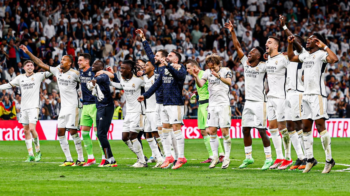 Campeão espanhol desta temporada, o Real Madrid está na final da Champions League