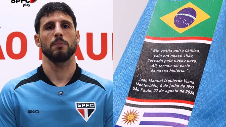 São Paulo lança camisa em homenagem a uruguaio morto no Morumbis