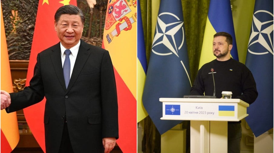 Xi Jinping e Zelensky conversaram pela primeira vez desde o início da guerra na Ucrânia, que já passa de um ano de duração