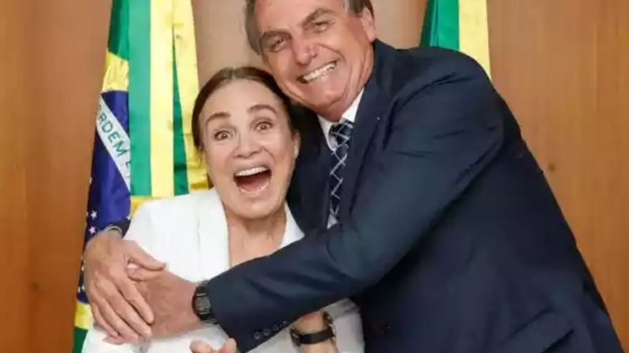 Regina Duarte e Bolsonaro