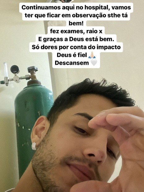 Kevi atualizou fãs pelo Instagram