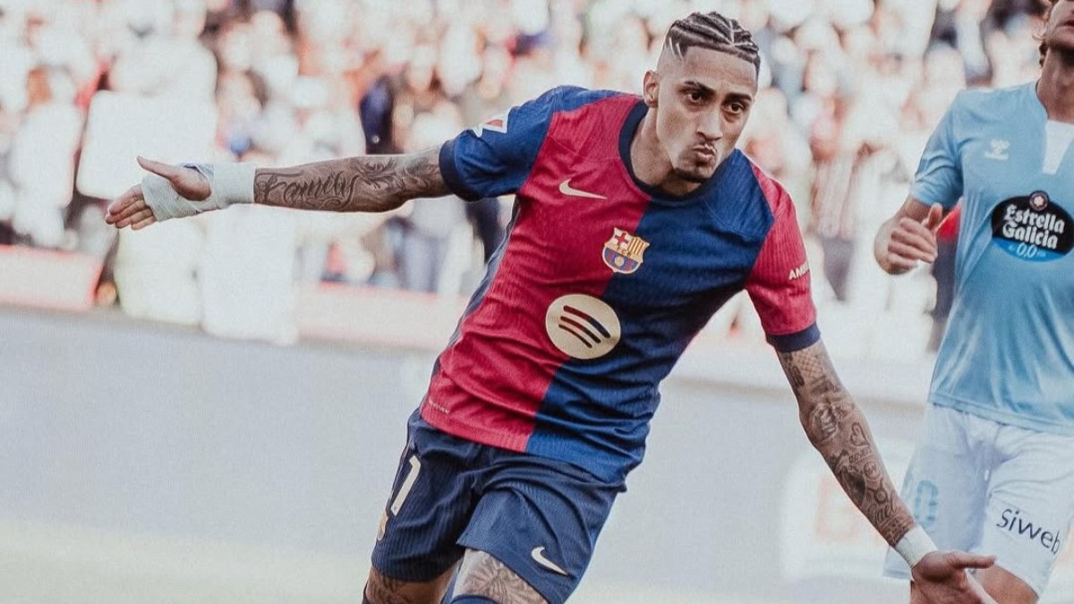 Barcelona acerta renovação contratual de Raphinha