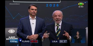 Debate na Band: Lula e Flávio trocam ataques e acusações