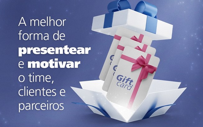 Giftcards são opções de presentes corporativos no fim de ano