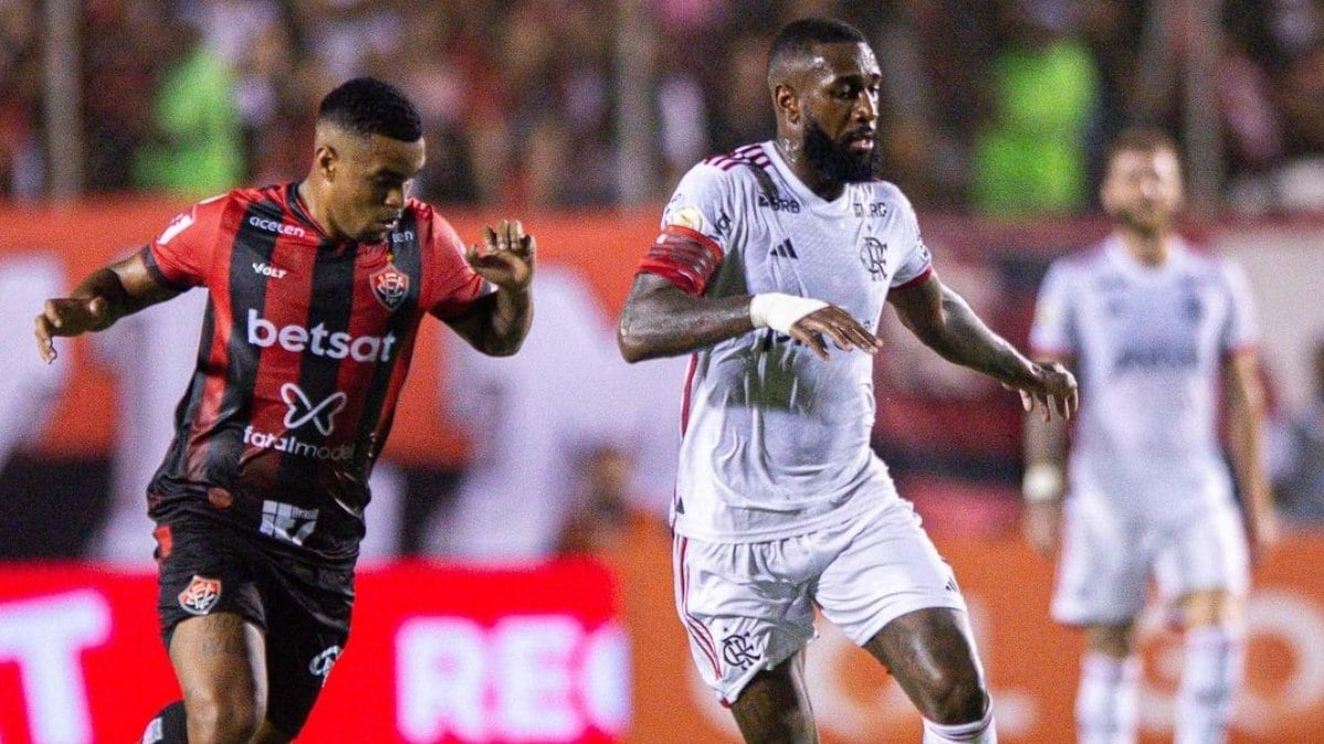 Flamengo derrotou o Vitória por 2 a 1 no Barradão