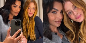 Após polêmica, Marina Ruy Barbosa e Cíntia Chagas posam juntas