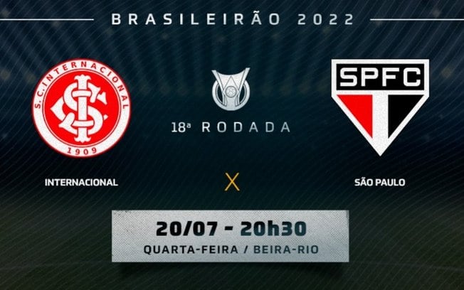 Internacional x São Paulo: prováveis times, desfalques e onde assistir ao jogo pelo Brasileirão