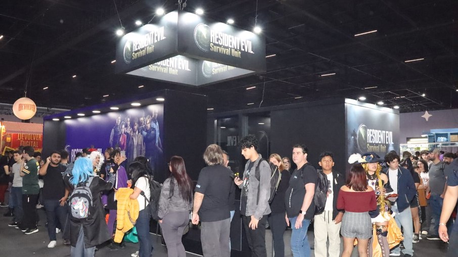 Estande do Resident Evil Estande do Resident Evil