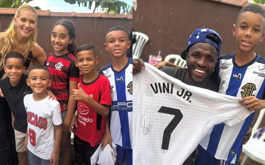 Virginia Fonseca e Vini Jr. curtem churrasco em família no Rio