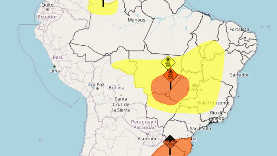 Sul e norte Amazonense têm alerta para chuvas intensas entre esta terça (11) e quarta (12)