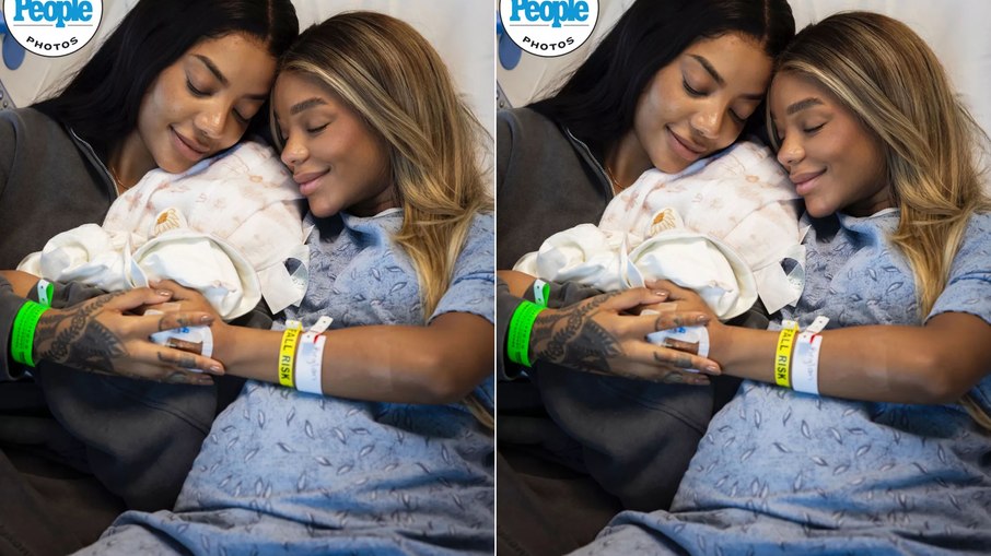 Ludmilla e Brunna Gonçalves mostram primeira foto da filha Zuri Ludmilla e Brunna Gonçalves mostram primeira foto da filha Zuri
