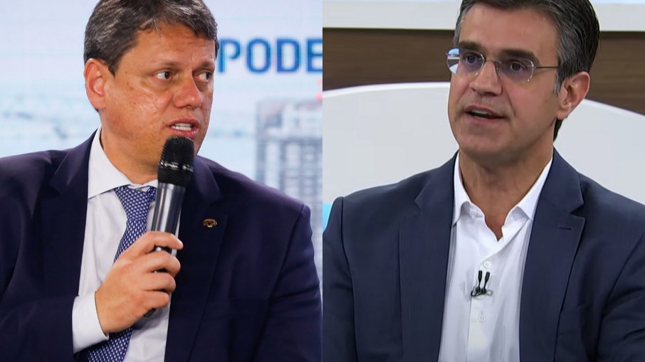 Rodrigo Garcia e Tarcísio de Freitas disputam uma vaga no segundo turno