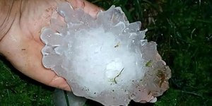 Forte tempestade de granizo atinge interior de SP