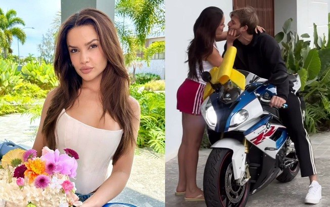 Juliette ganhou moto BMW do noivo,  Kaique Cerveny