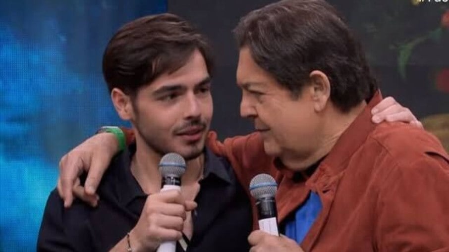 João Silva com o pai, Faustão Silva